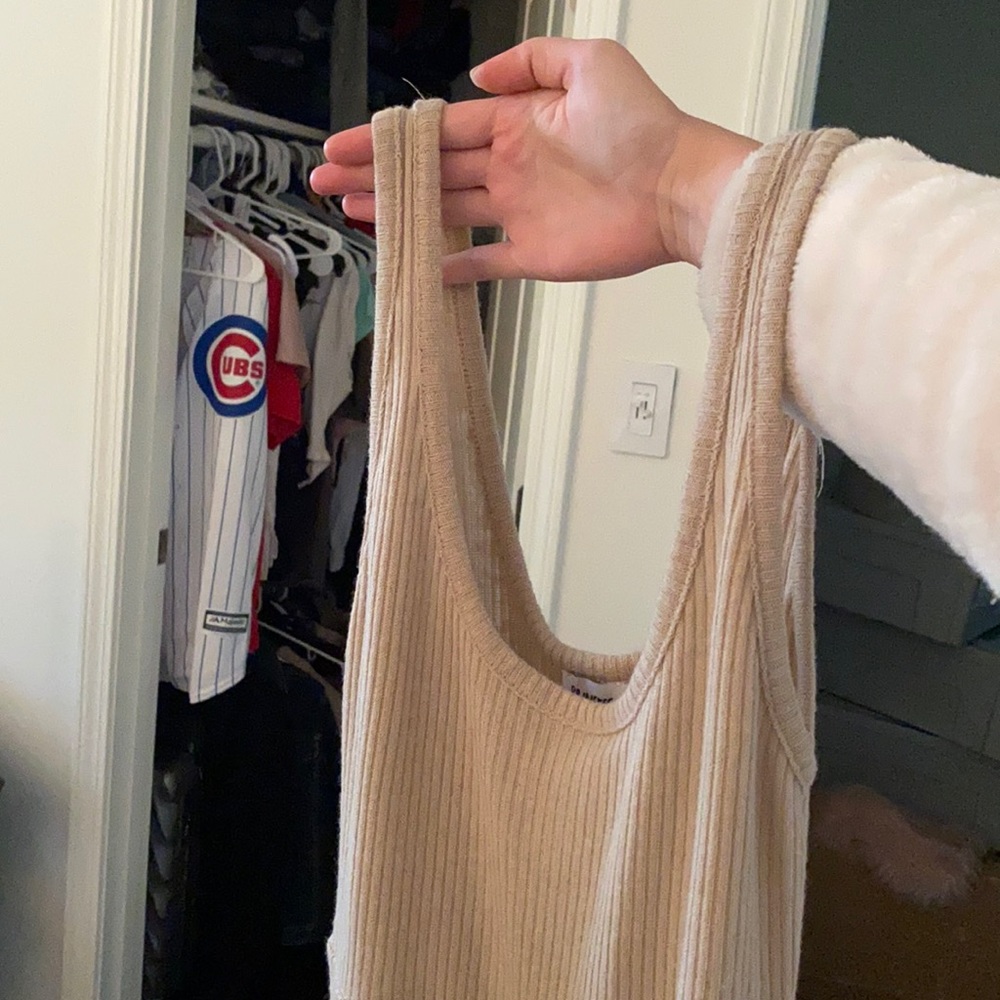 Tan jumpsuit
